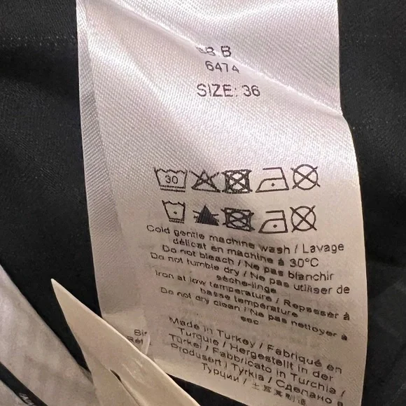 Ganni Pants Pinstripe Flared‎ Kick Trousers 36 - Picture 13 of 13